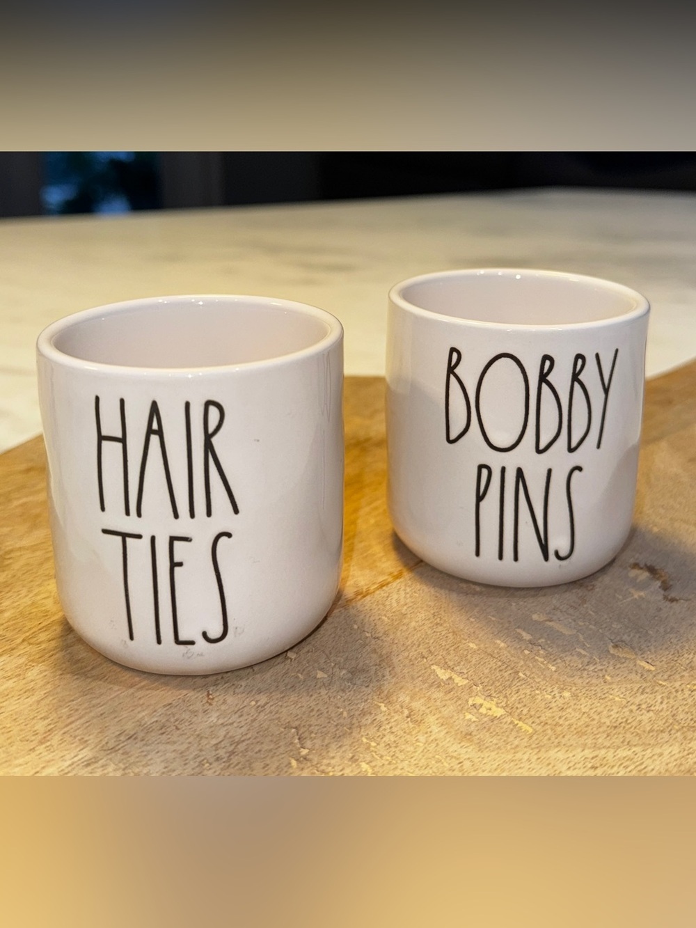 Rae Dunn Hair Ties & Bobby Pins Set of 2 Artisan Collection by Magenta